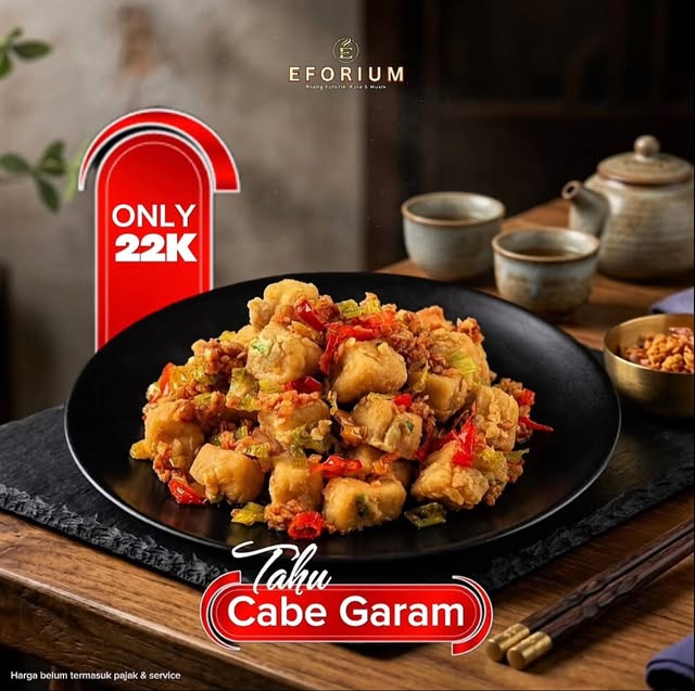 Unggahan menu Tahu Cabe Garam